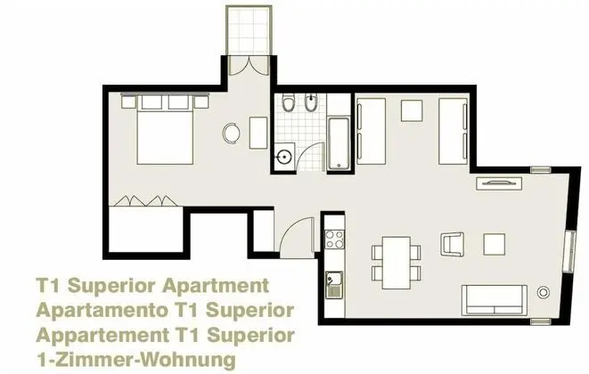 Apart Daire, 1 Yatak Odası