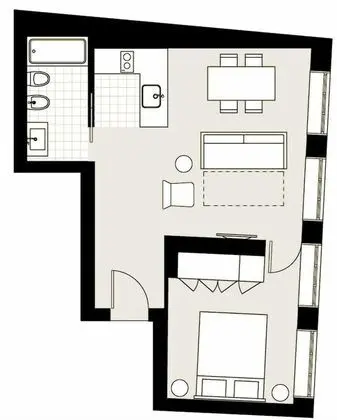 Apart Daire, 1 Yatak Odası