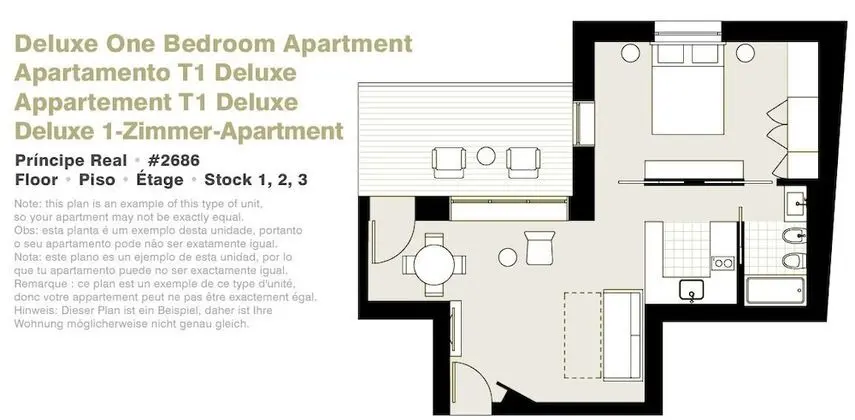 Deluxe Apart Daire, 1 Yatak Odası