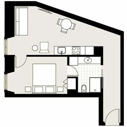 Apart Daire, 1 Yatak Odası