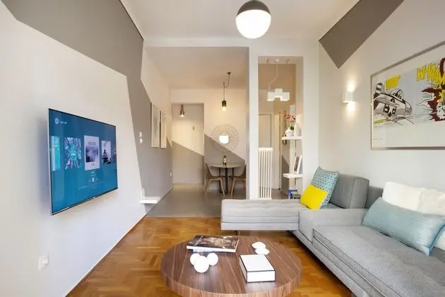 Design Apart Daire, 1 Büyük (Queen) Boy Yatak ve Çekyat, Sigara İçilmez, Şehir Manzaralı