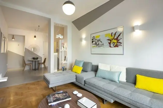 Design Apart Daire, 1 Büyük (Queen) Boy Yatak ve Çekyat, Sigara İçilmez, Şehir Manzaralı