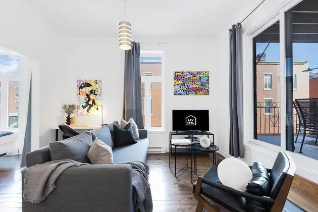 City Apart Daire, 1 Yatak Odası, Veranda, Şehir Manzaralı (Mont-Royal 202)