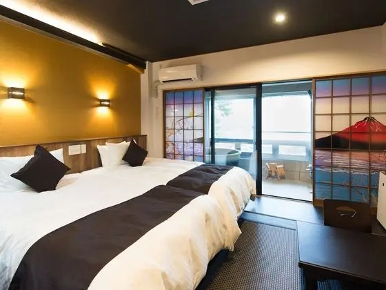 Standard İki Ayrı Yataklı Oda, Şehir Manzaralı (Japanese Style with 2 SemiDouble Beds)