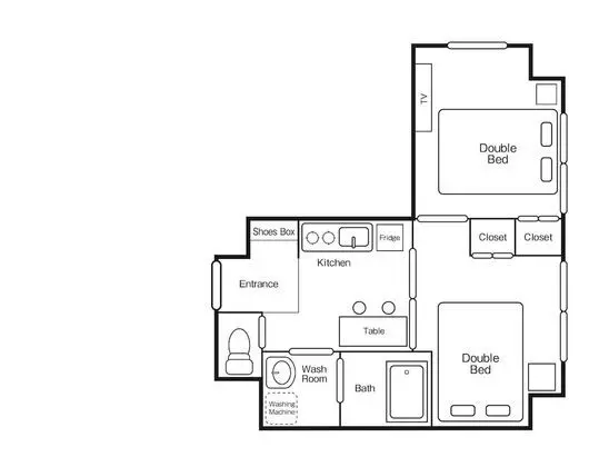 Tek Büyük Yataklı Oda (2 Bed Room 502)
