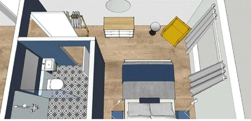 Deluxe Tek Büyük veya İki Ayrı Yataklı Oda, Özel Banyo