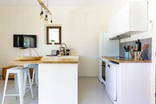 Kır Evi, Özel Banyo, Üzüm Asması Manzaralı (Gîte RDC)