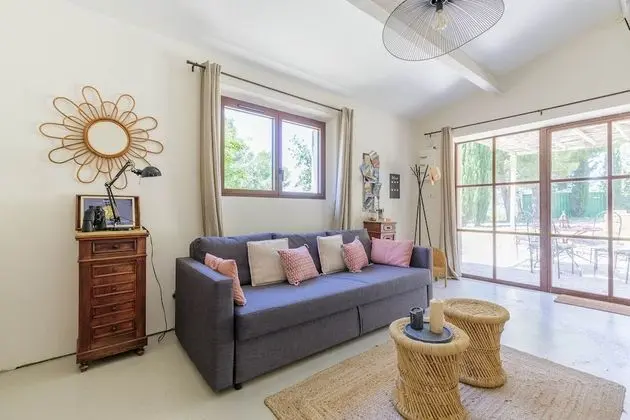 Kır Evi, Özel Banyo, Üzüm Asması Manzaralı (Gîte RDC)