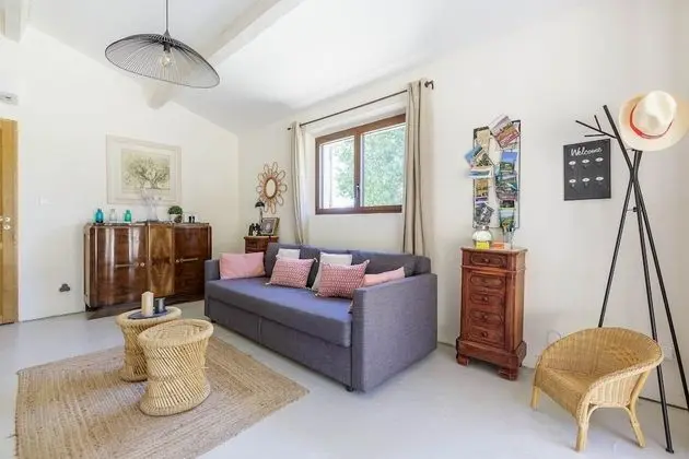 Kır Evi, Özel Banyo, Üzüm Asması Manzaralı (Gîte RDC)