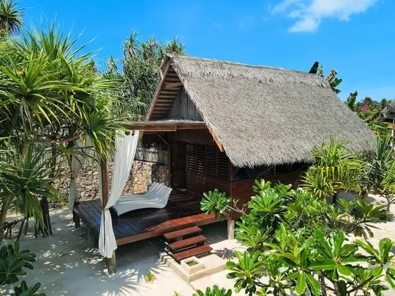 Executive Bungalov, 1 Büyük (Queen) Boy Yatak, Deniz Manzaralı, Okyanusa Sıfır