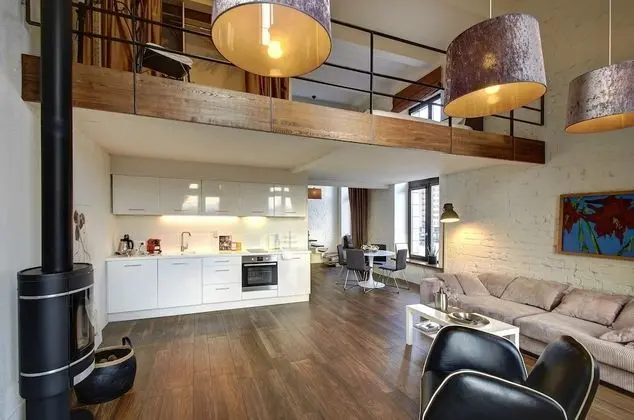 Business Çatı Katı (Loft), Birden Çok Yatak, Şömine, Şehir Manzaralı