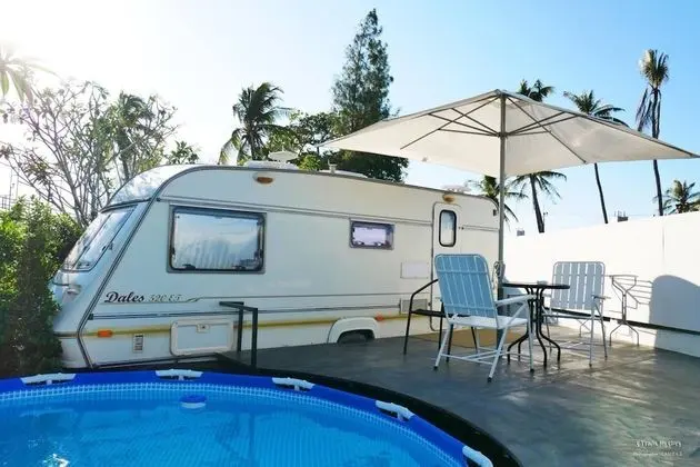 Caravan with Private Pool