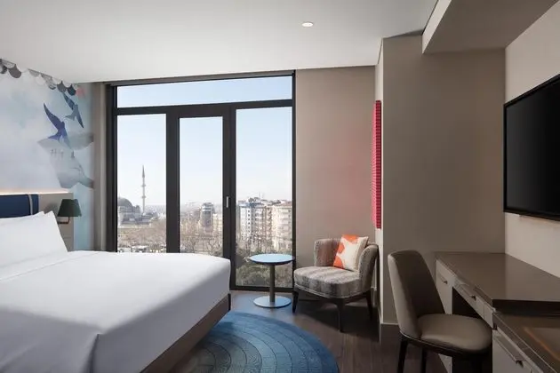 Premium Oda,Park Manzaralı,Fransız Balkonlu