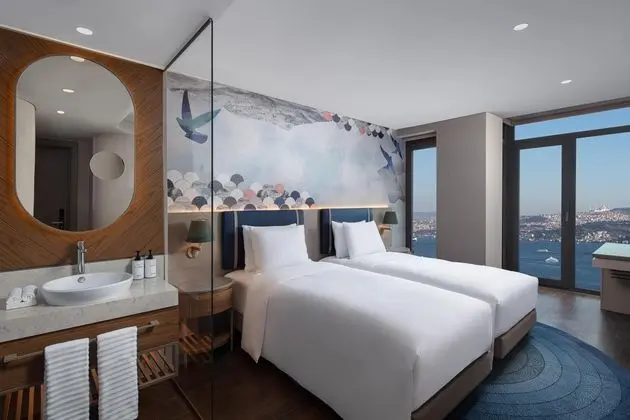 Premium Twin,Boğaz Manzaralı,Fransız Balkonlu