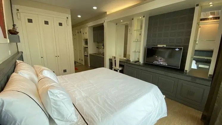 Deluxe Stüdyo, 1 Yatak Odası, Küçük Mutfak, Plaj Manzaralı