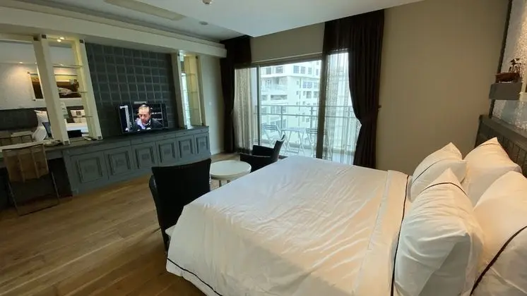 Luxury Apart Daire, 1 Yatak Odası, Küçük Mutfak, Plaj Manzaralı