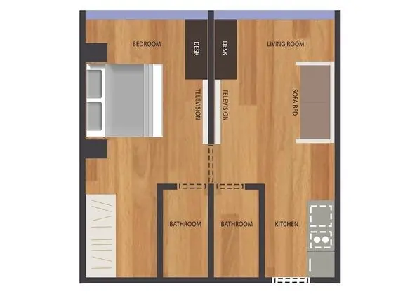 1 Bedroom Apartment with Laundry Room