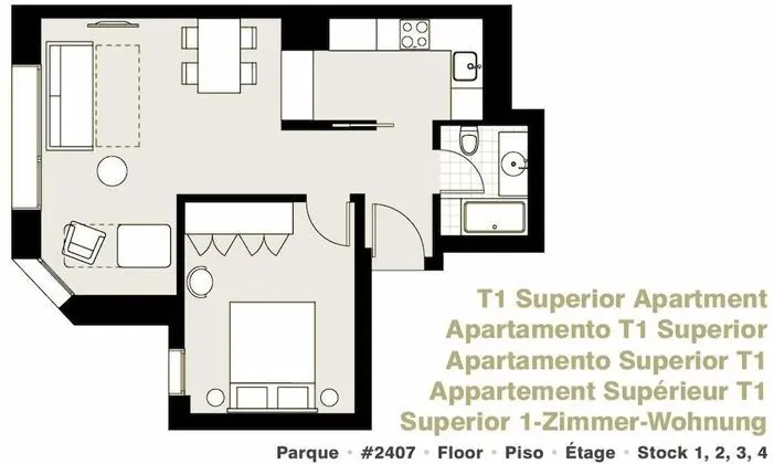 Superior Apart Daire, 1 Yatak Odası