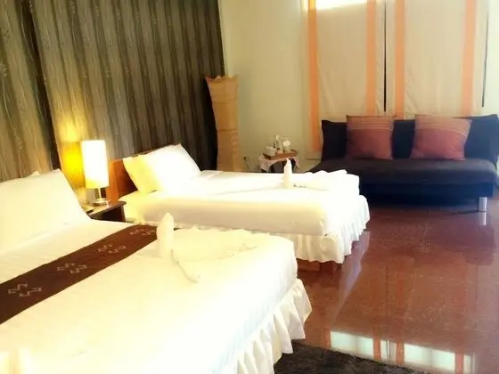 Deluxe Üç Kişilik Oda, 1 Yatak Odası, Balkon, Bahçe Manzaralı