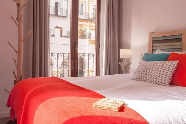 Habitación doble, 1 habitación (Blue) à Suites del Arenal. Blue. COME TO SEVILLA