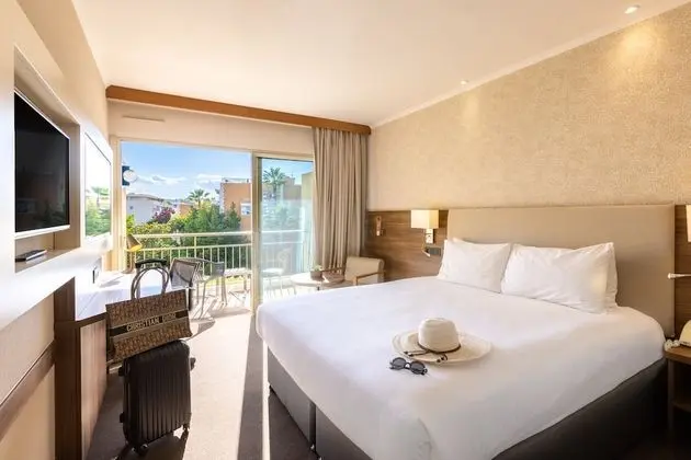 Tek Büyük Yataklı Oda, 1 Çift Kişilik Yatak, Balkon, Bahçe Manzaralı