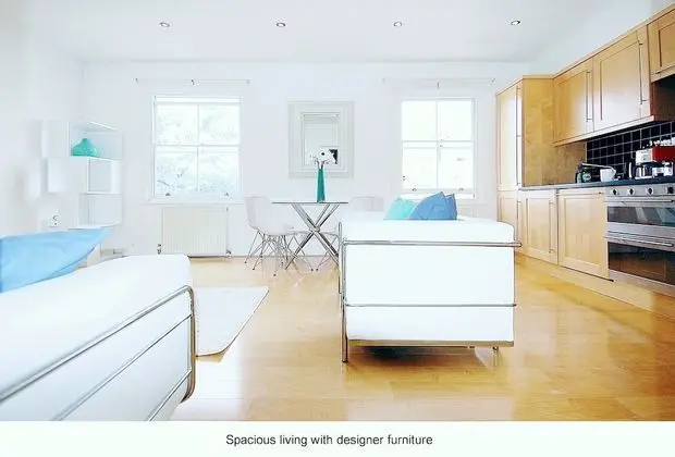 Design Apart Daire, 1 Büyük (Queen) Boy Yatak ve Çekyat, Sigara İçilmez