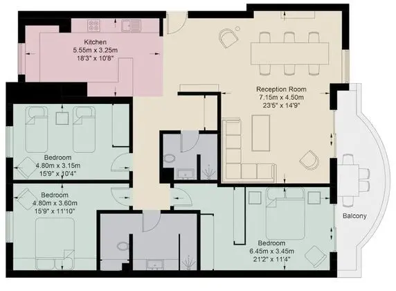 Basic Apart Daire, Birden Çok Yatak, Deniz Manzaralı