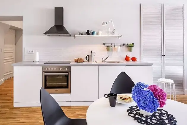 Design Apart Daire, 1 Yatak Odası, Küçük Mutfak, Şehir Manzaralı