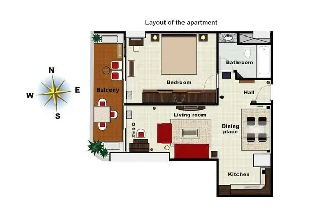 Apart Daire, 1 Yatak Odası, Engellilere Uygun, Balkon