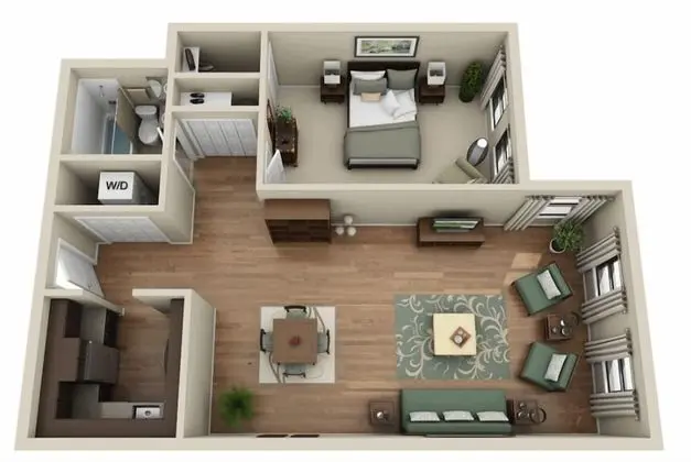 Luxury Apart Daire, 1 Yatak Odası, Sigara İçilmez, Mutfak