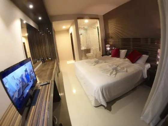 Deluxe Tek Büyük veya İki Ayrı Yataklı Oda, 1 En Büyük (King) Boy Yatak, Buzdolabı, Denize Sıfır