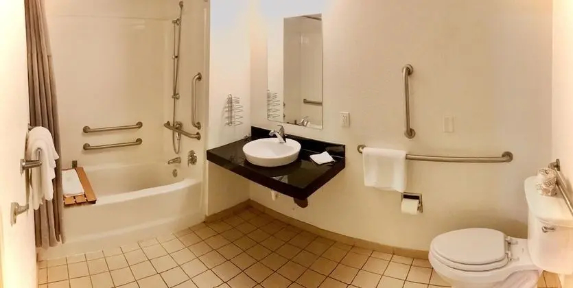 Oda, 1 Büyük (Queen) Boy Yatak, Engellilere Uygun (Mobility/Hearing, Tub w/Grab Bars)