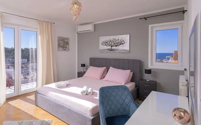 Deluxe Apart Daire, 2 Yatak Odası, Balkon, Denize Bakan