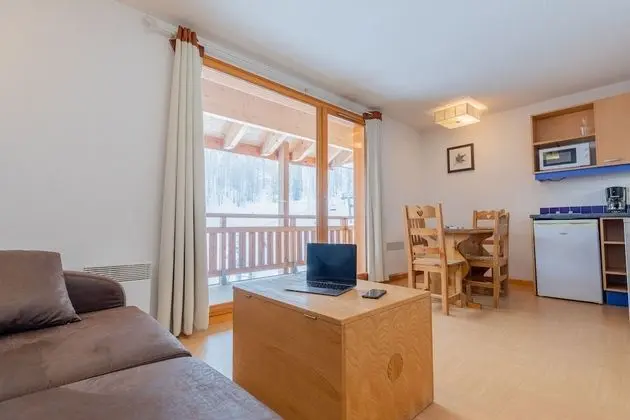 Studio + coin montagne vue piste - 4 à 5 personnes