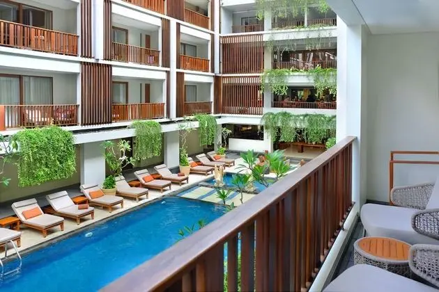Deluxe Room Pool View Double Bed with Daily Cocktails or Beers