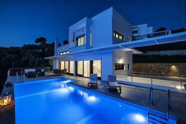 Deluxe Villa, 3 Yatak Odası, Kişiye Özel Havuzlu, Deniz Manzaralı