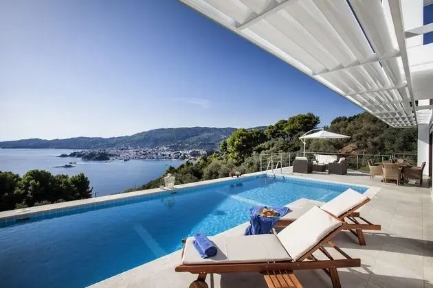 Deluxe Villa, 3 Yatak Odası, Kişiye Özel Havuzlu, Deniz Manzaralı