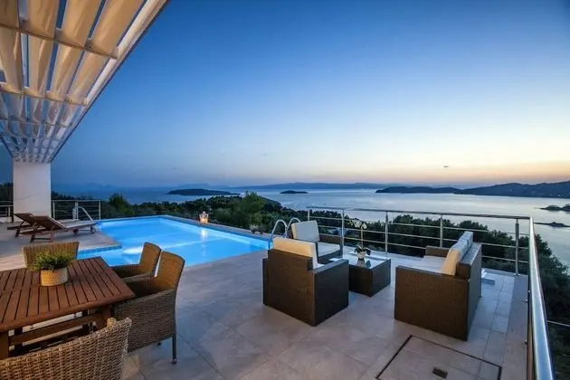 Deluxe Villa, 3 Yatak Odası, Kişiye Özel Havuzlu, Deniz Manzaralı