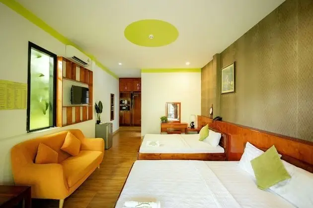 Deluxe Dört Kişilik Oda, Bahçe Manzaralı