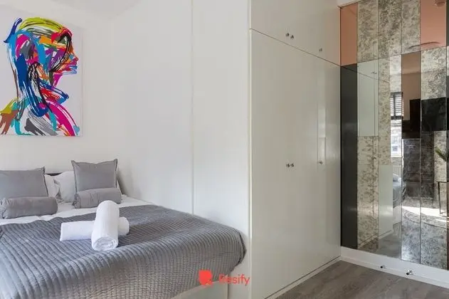 City Stüdyo, 1 Çift Kişilik Yatak, Şehir Manzaralı