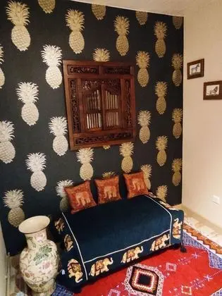 Superior Tek Büyük Yataklı Oda, Özel Banyo, Bahçe Manzaralı (Oiseau bleu )