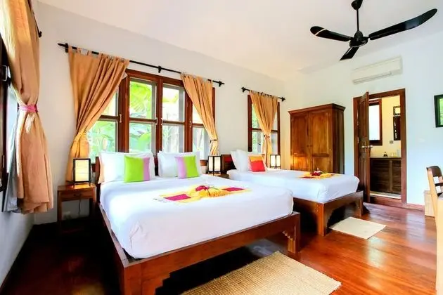 Deluxe İki Ayrı Yataklı Oda, 1 Yatak Odası, Balkon, Bahçe Manzaralı
