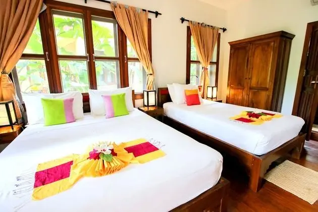Deluxe İki Ayrı Yataklı Oda, 1 Yatak Odası, Balkon, Bahçe Manzaralı