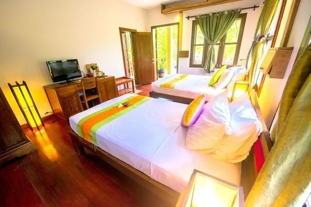 Deluxe İki Ayrı Yataklı Oda, 1 Yatak Odası, Balkon, Bahçe Manzaralı