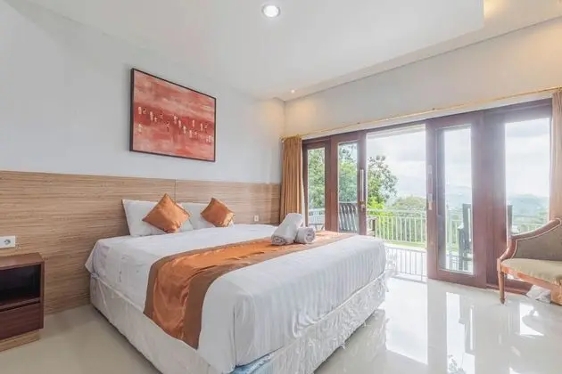 Deluxe Tek Büyük Yataklı Oda, 1 Çift Kişilik Yatak, Tepe Manzaralı