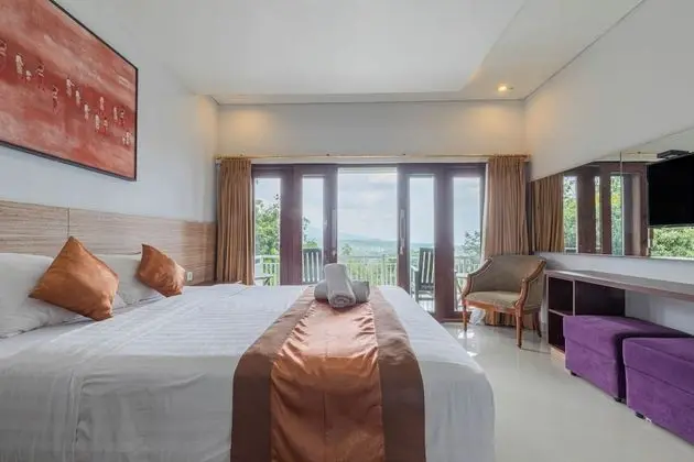 Deluxe Tek Büyük Yataklı Oda, 1 Çift Kişilik Yatak, Tepe Manzaralı