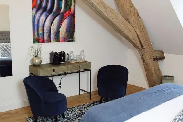Deluxe Tek Büyük Yataklı Oda, Banyolu/Duşlu, Bahçe Manzaralı (Les Baudes)