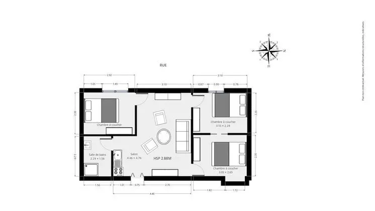 Apart Daire, Banyolu/Duşlu, Şehir Manzaralı (Notre Dame 3)
