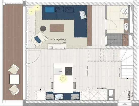 Deluxe Apart Daire, 1 Yatak Odası, Göl Manzaralı