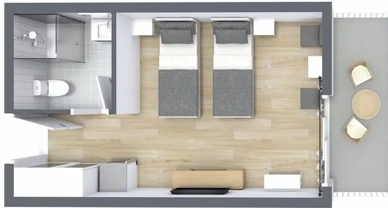 Standard Tek Büyük veya İki Ayrı Yataklı Oda